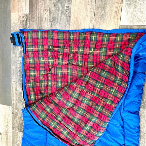 LL Bean High Camp 20 Degree Sleeping Bag Flannel Lined Camping 74x33 With Bag - Picture 6 of 6
